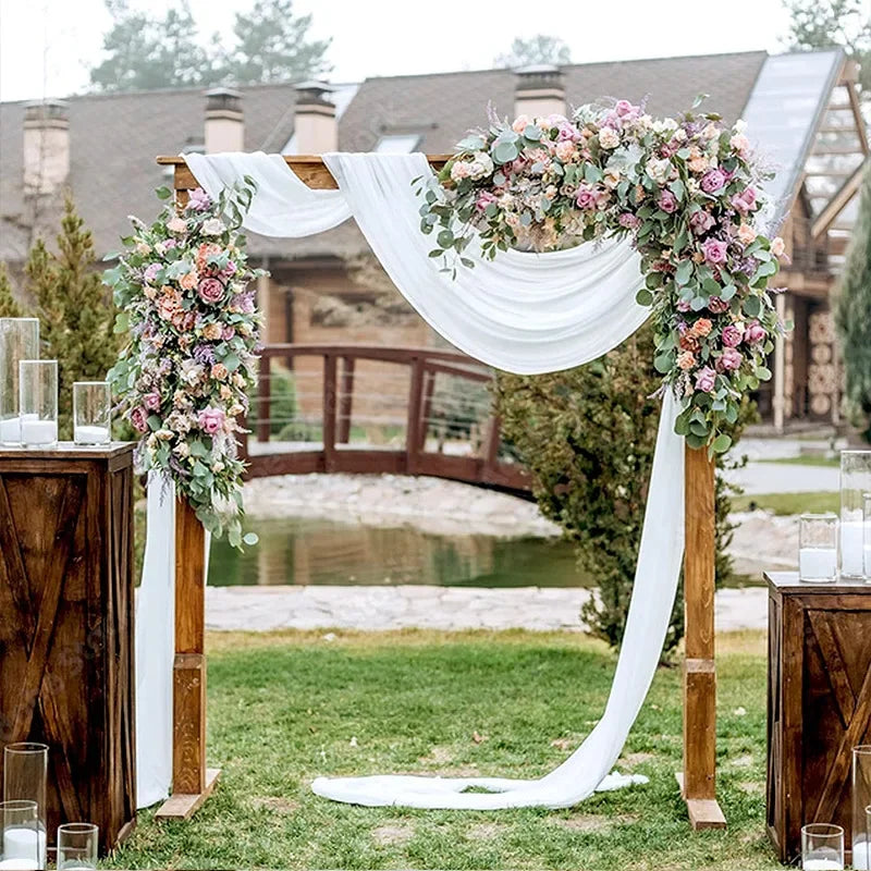 Sheer Chiffon Wedding Arch Draping Backdrop Fabric