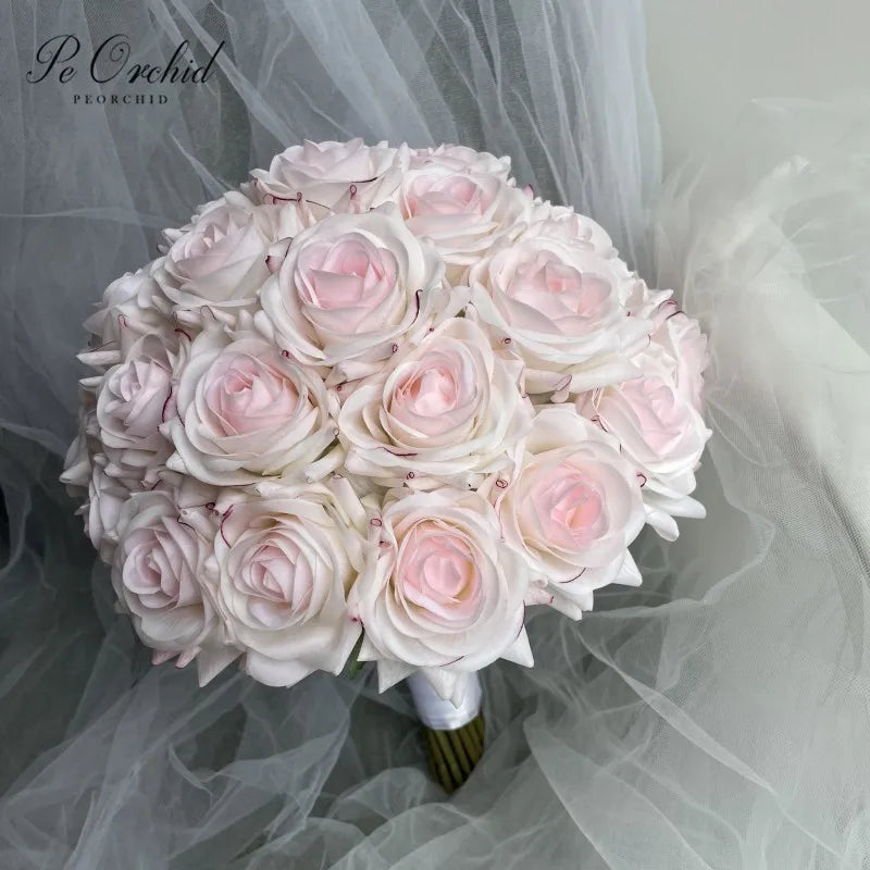 Pink Rose Bridal Bouquet