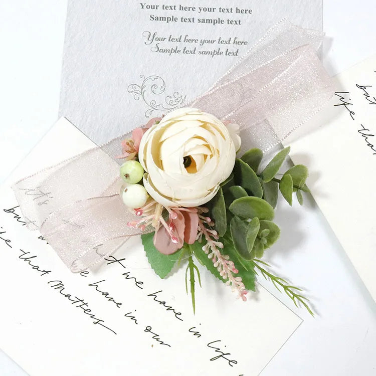 Pink Groom Wedding Boutonniere