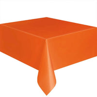 Plastic Table Cloth 54" x 72", Disposable Tablecloths Rectangle Table Cover, Plastic Table Cloths for Parties