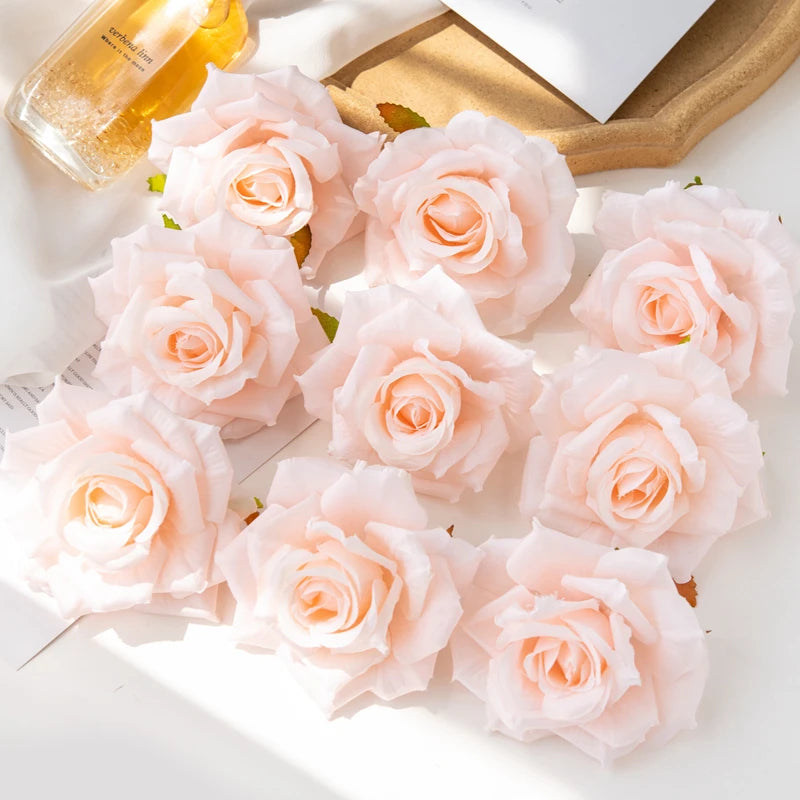 Silk Rose Heads