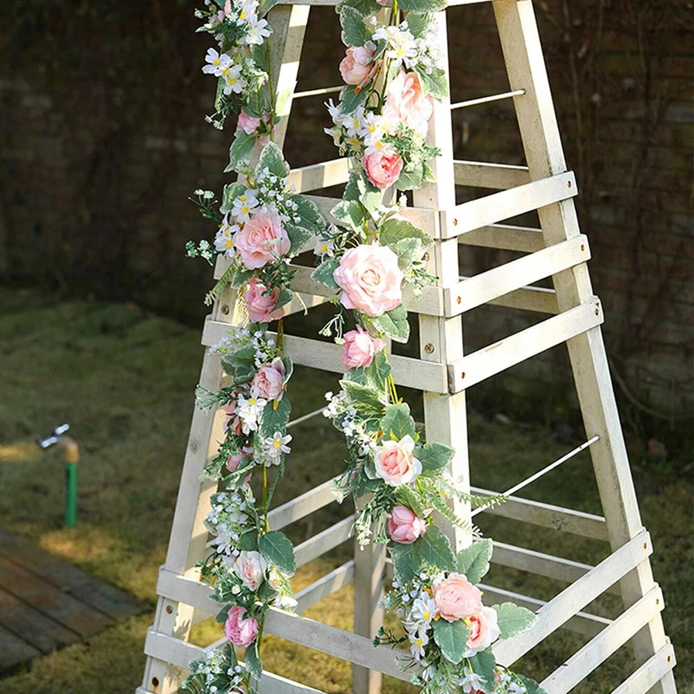 Pastel Floral Garland Arrangement