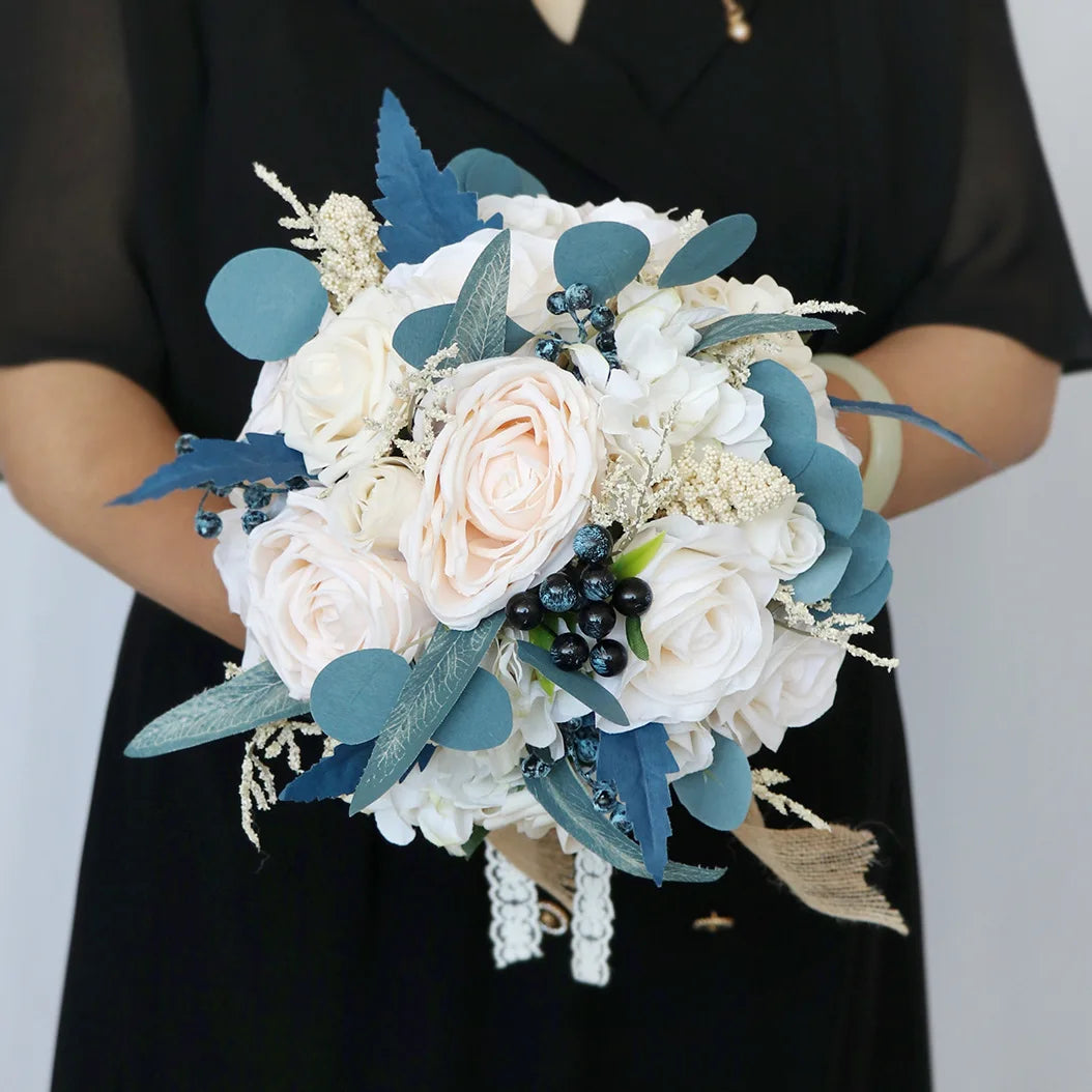 Artificial Rose Bridal Wedding Bouquet