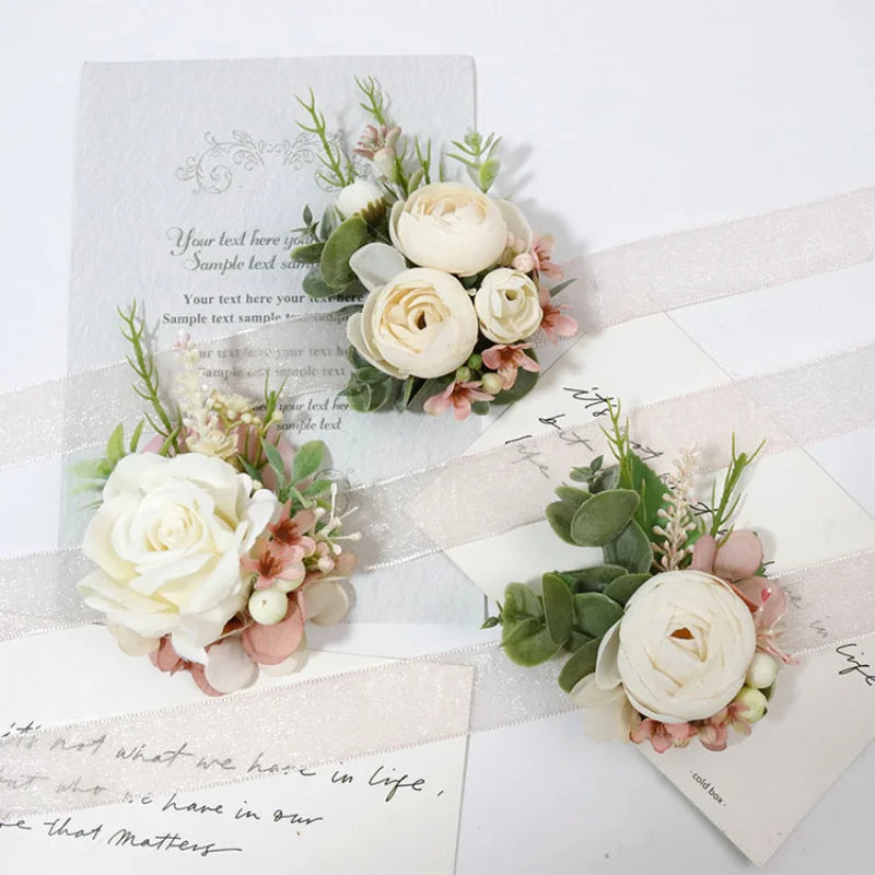Pink Groom Wedding Boutonniere