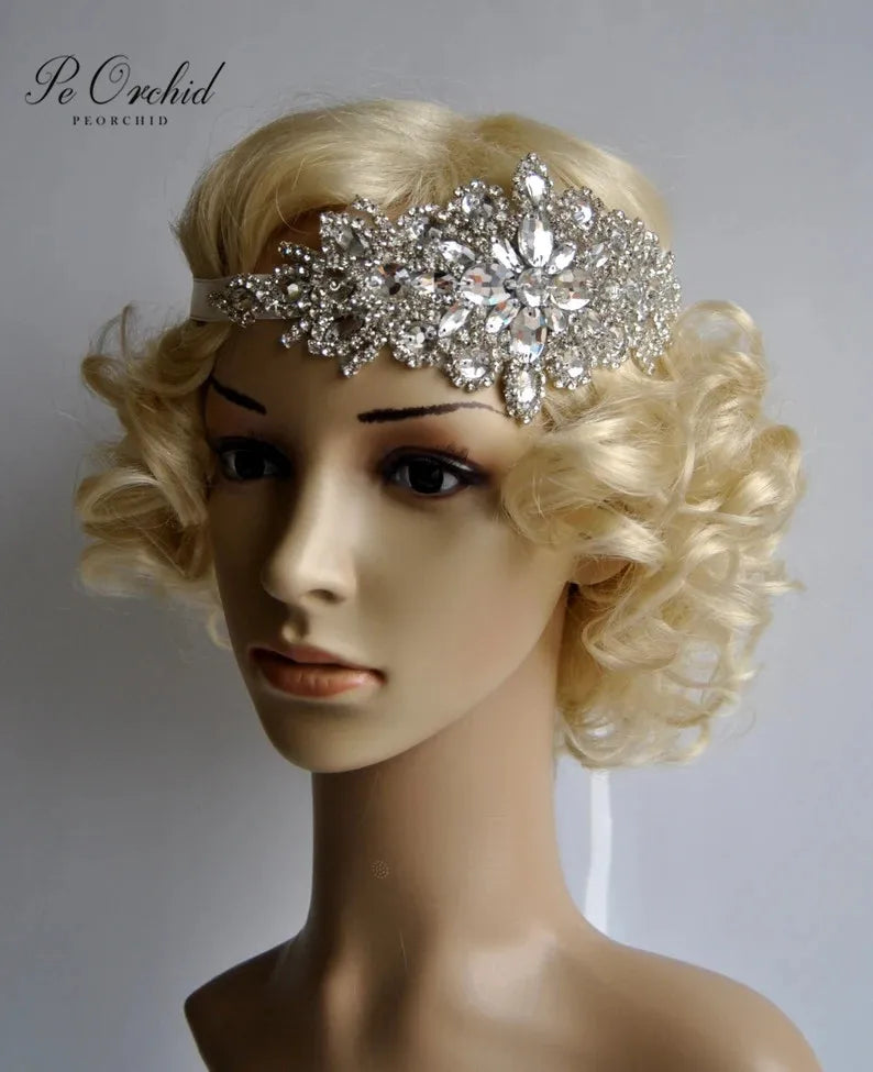 Gatsby Rhinestone Bridal Headband