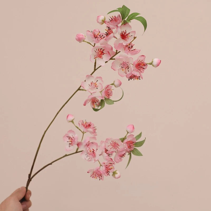 32in Artificial Peach Blossom Branch
