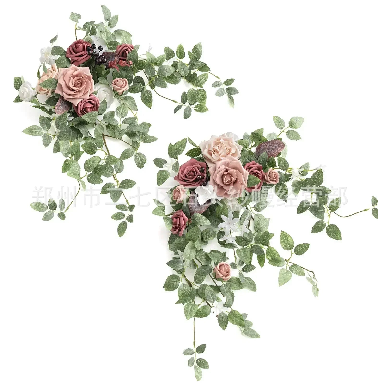 Elegant Rose Flower Decor Wedding Table Accent