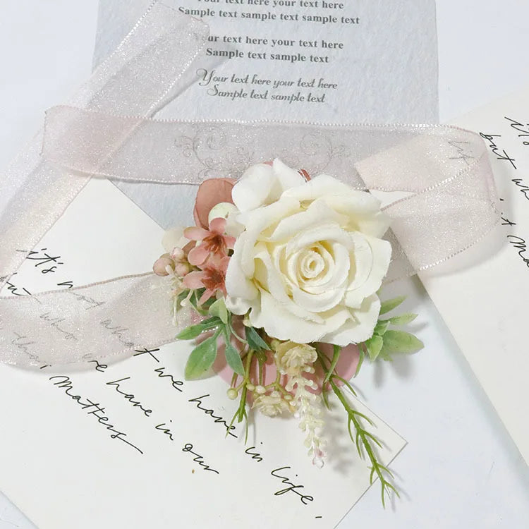 Pink Groom Wedding Boutonniere