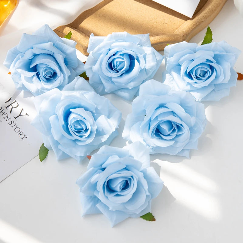 Silk Rose Heads