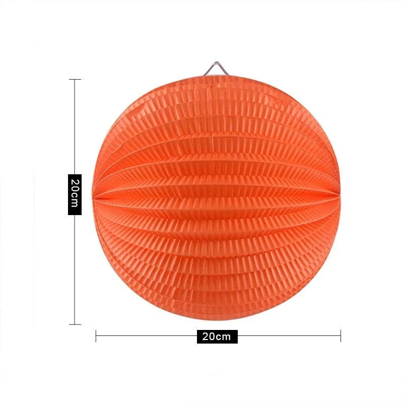 20cm Paper Lanterns Watermelon Lantern Pleated Wedding Party Birthday 