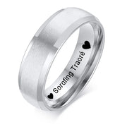 Personalized Stainless Steel Engraved Men’s Ring Band
