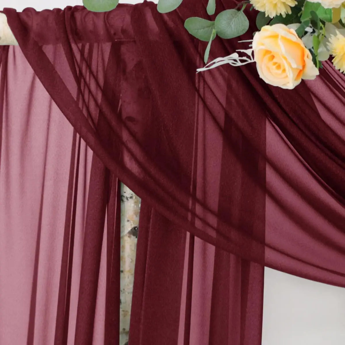 Soft Chiffon Drape for Backdrops, Arch or Table Runner