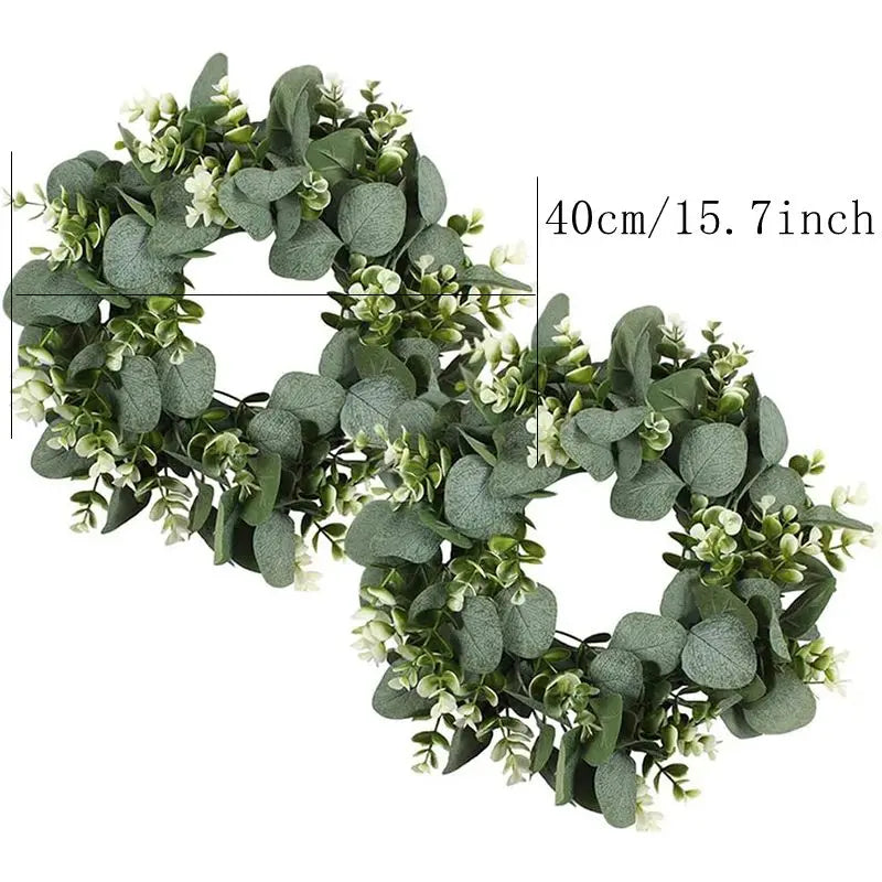 Artificial Eucalyptus Leaf Wreath