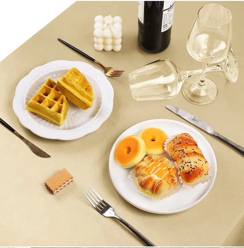 Elegant Satin Tablecloth Rectangle Wedding Table Cover