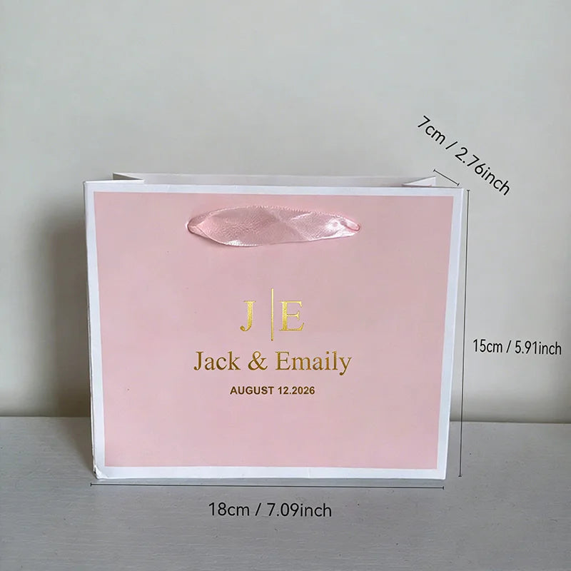 Customizable Wedding Favor Small Gift Bags