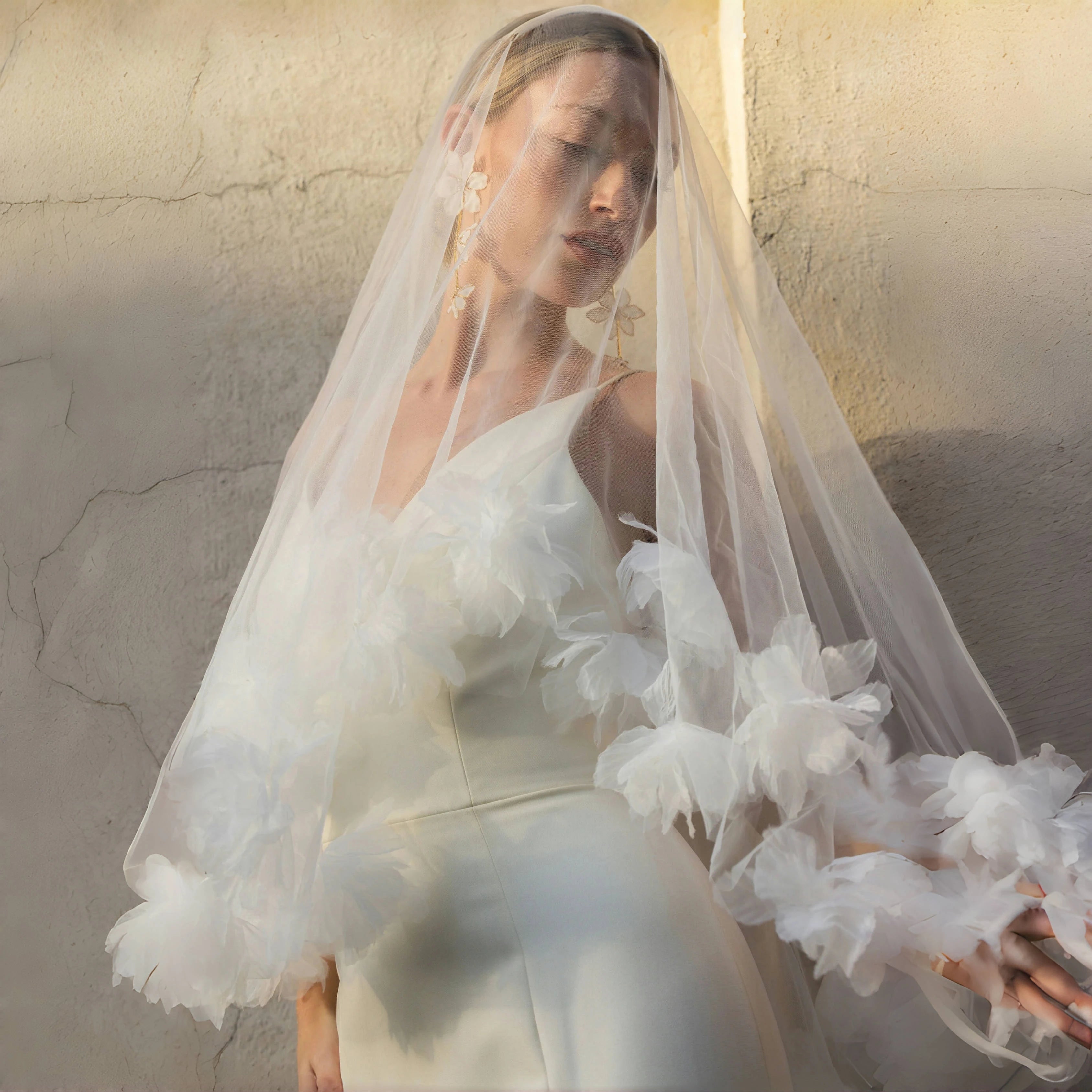 Soft Tulle Bridal Blusher Veil