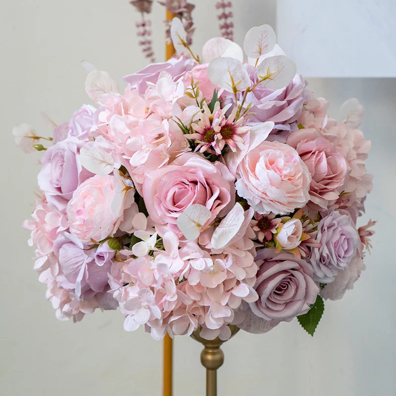 Pink Purple Flower Arrangement Pieces