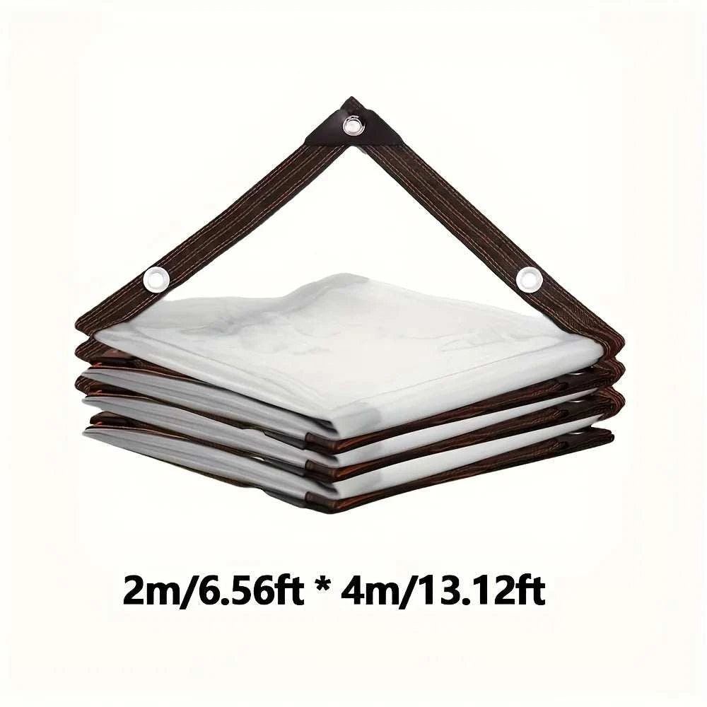 Camping Rainproof Tent Fabric Transparent Tarp with Seal - Rainproof O