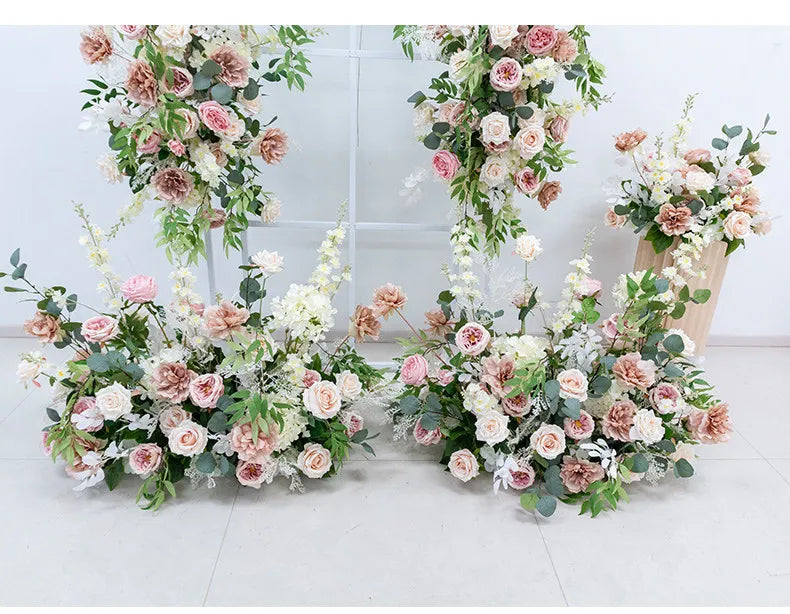 Romantic Blush Garden Wedding Floral Arrangements
