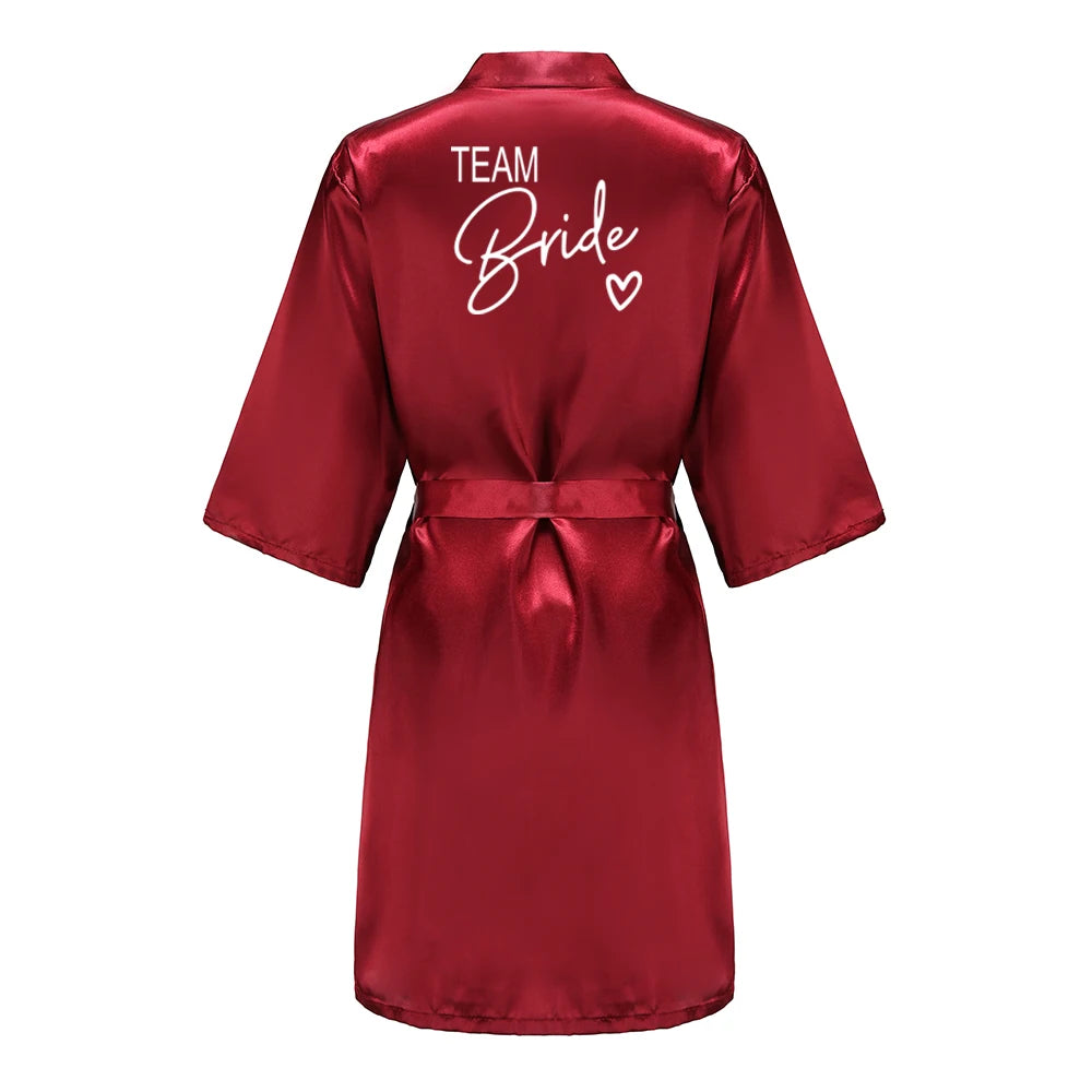 Kimono Satin Robes for the Wedding Party