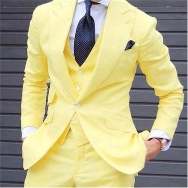 Elegant Wedding Tuxedos Suits Slim Fit Bridegroom For Men 3 Pieces Gro