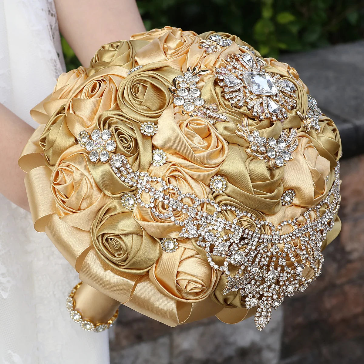 Coral Rose Bridal Bouquet