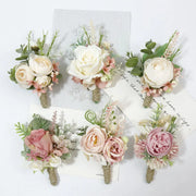 Pink Groom Wedding Boutonniere