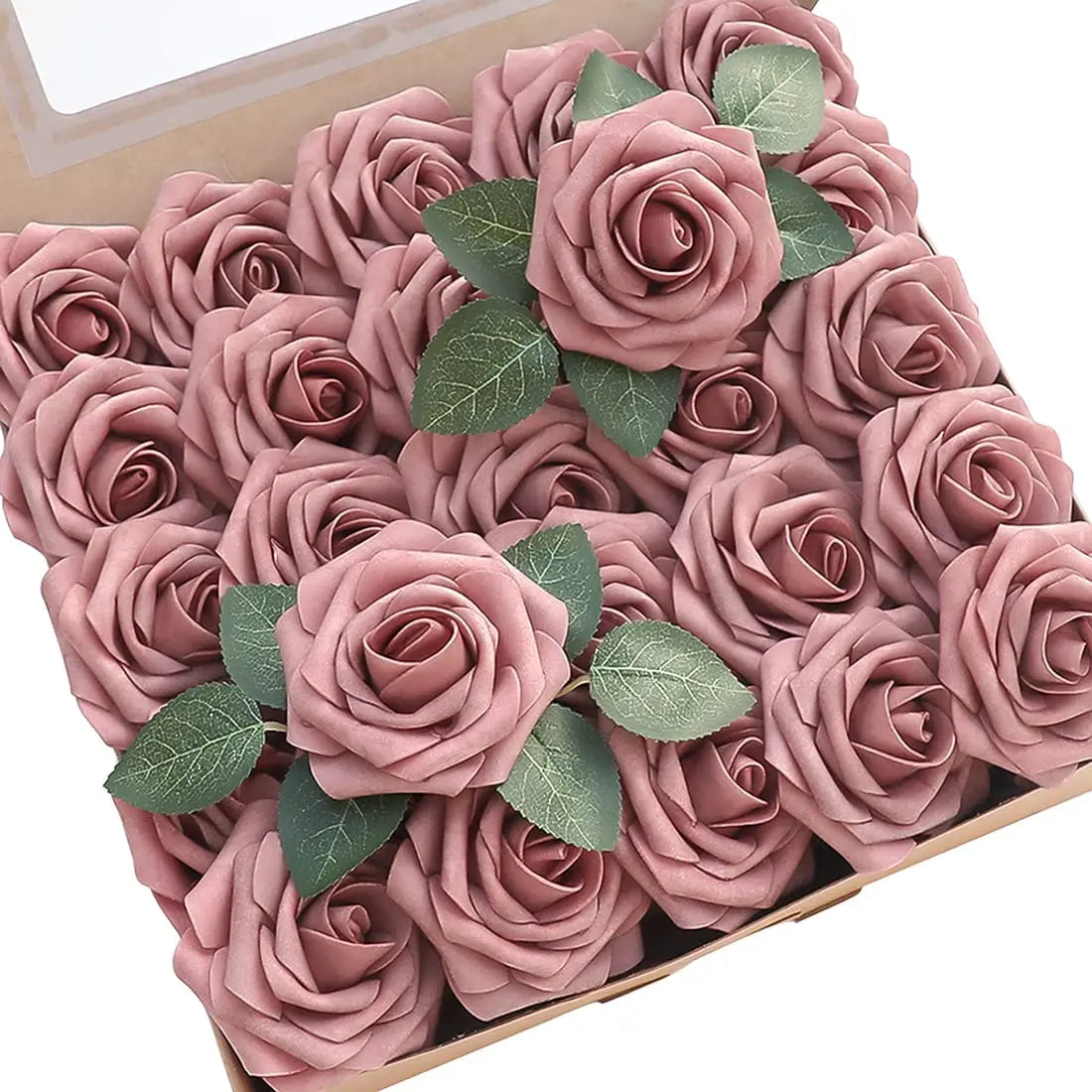 Dusty Rose Foam Rose Box