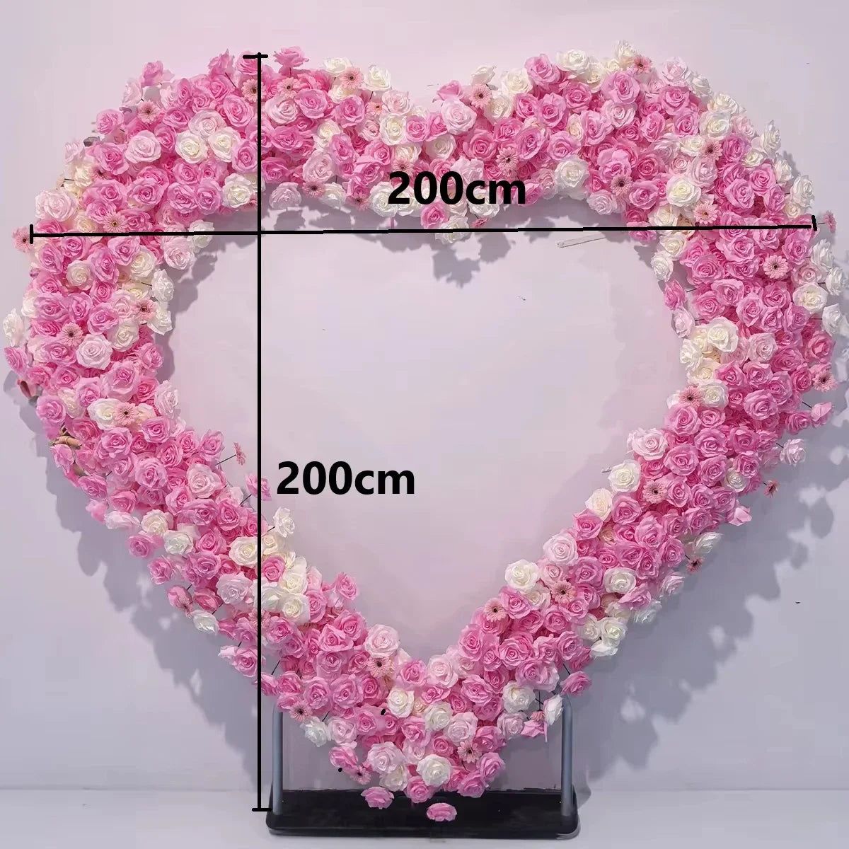 Heart Shaped Premium Rose Flower Arch Backdrop