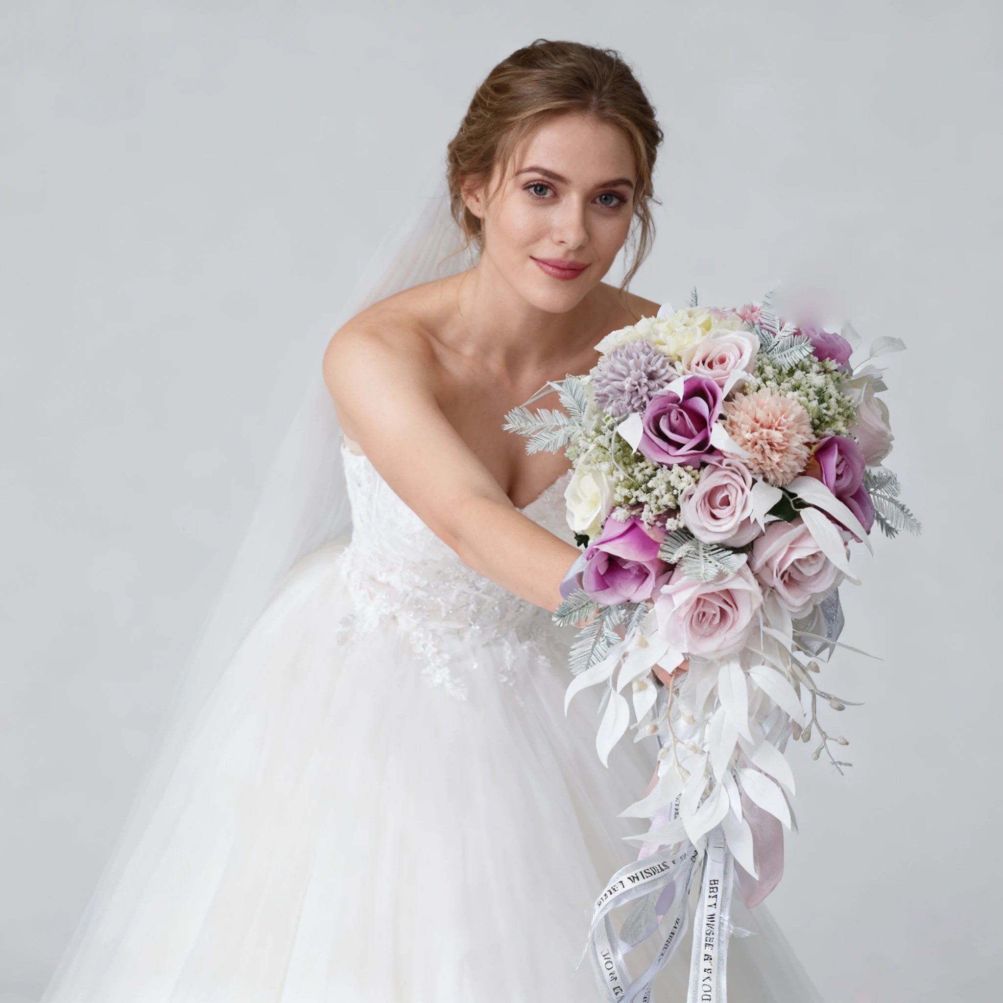 Silver Calla Lily Bridal Bouquet