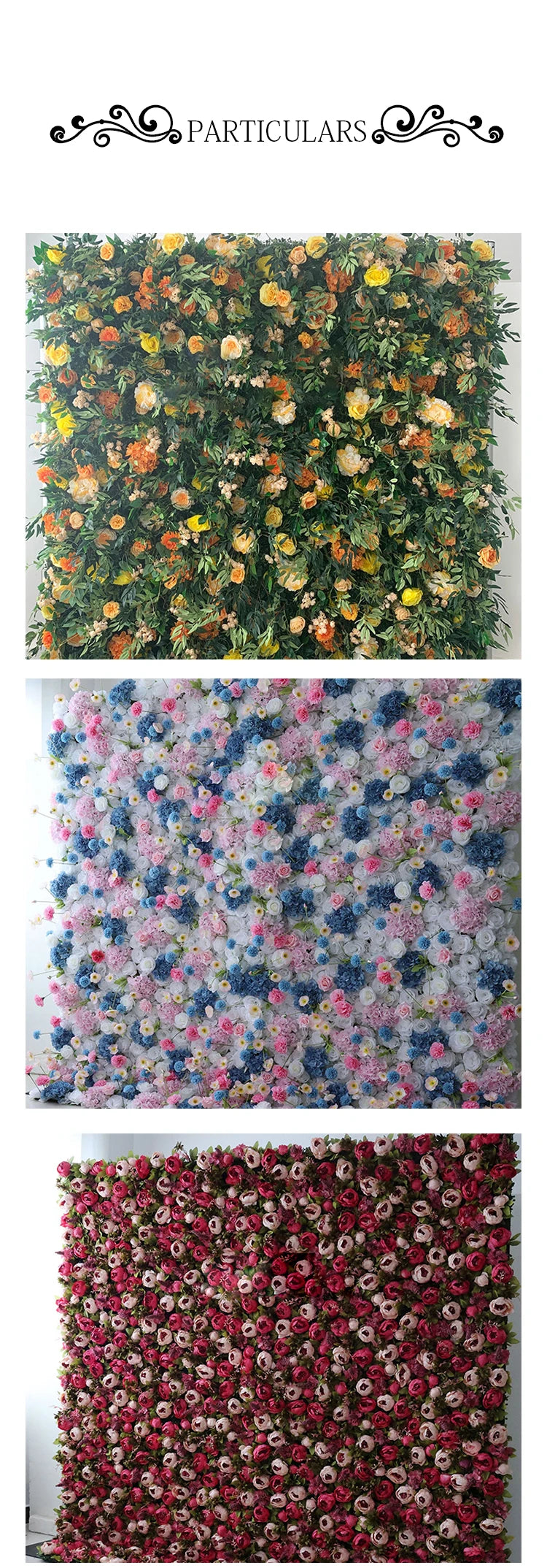 Luxury Rose Floral Wall Backdrop Event Decor