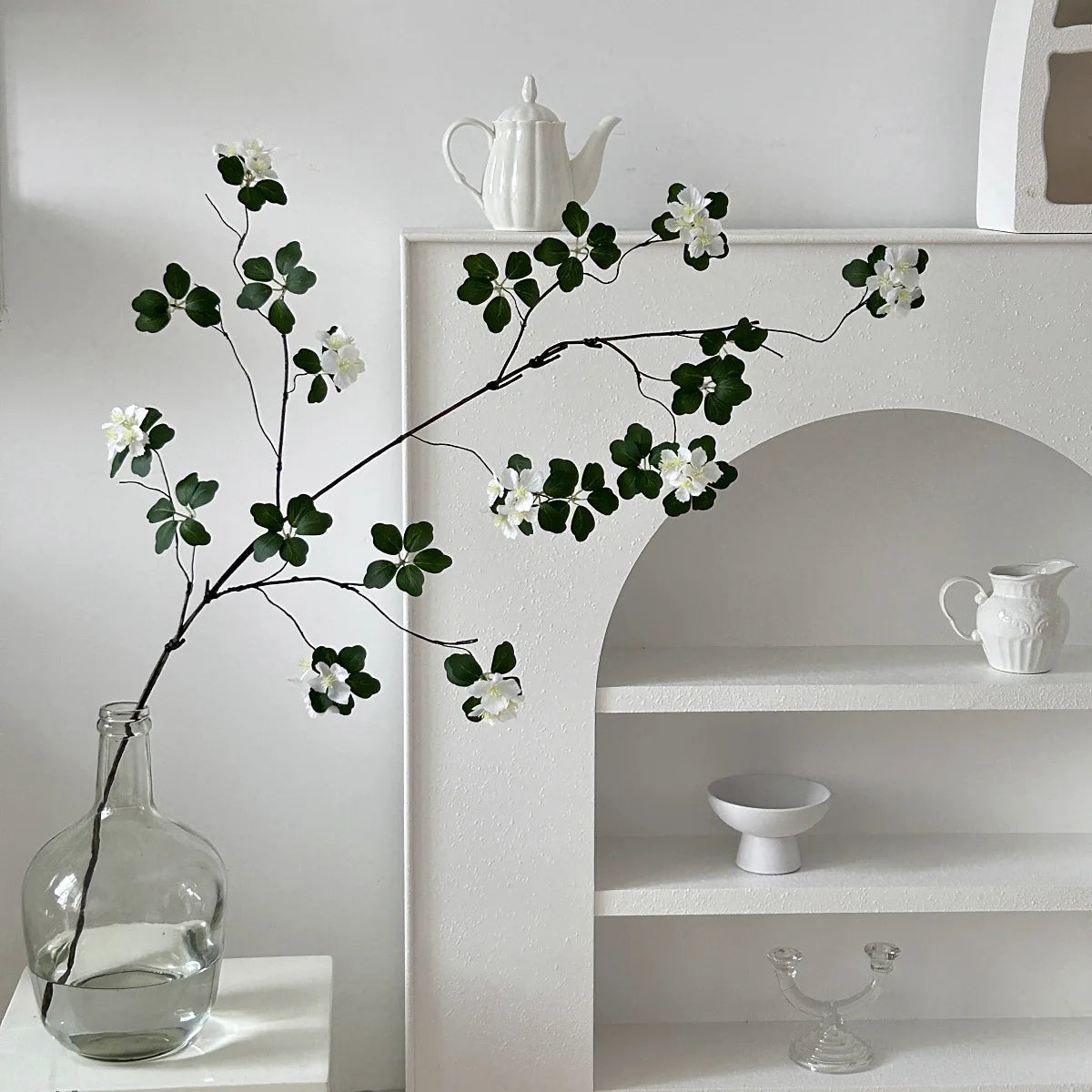 Apricot Blossom Vine Decor Stem