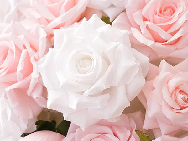 Baby Pink and White Table Flower Centerpieces
