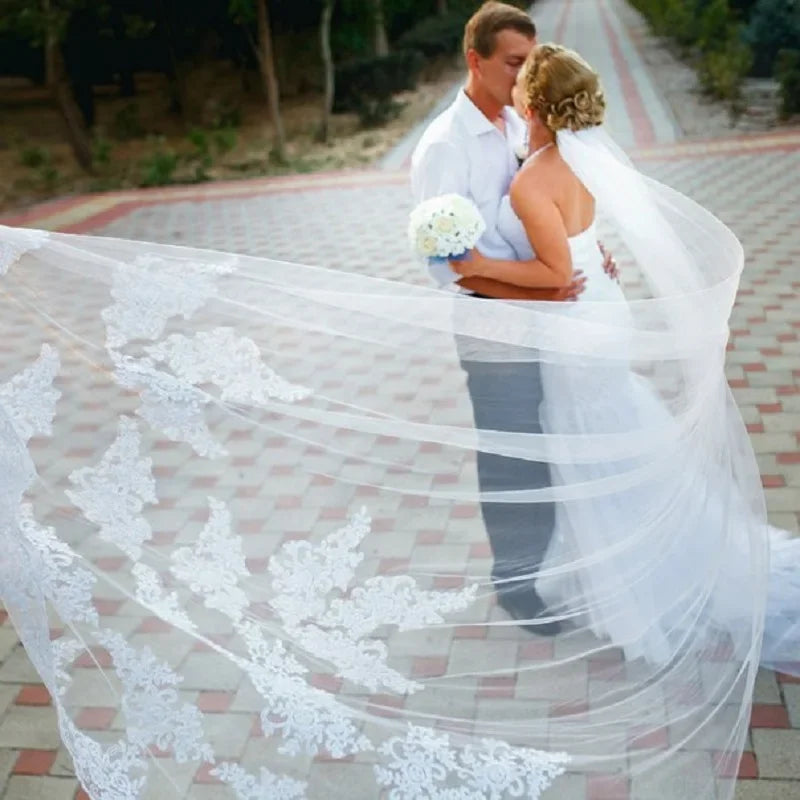 Cathedral Lace Edge Bridal Veil