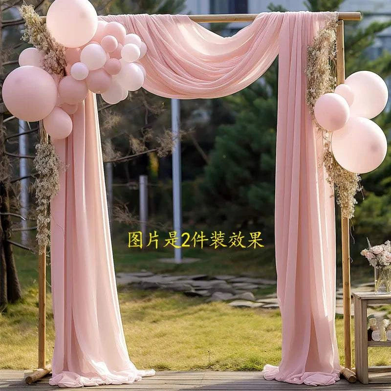 Wedding Arch Drape Chiffon Fabric Draping Curtain Drapery Wedding Stag