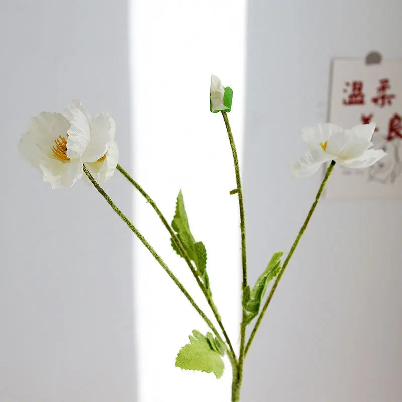 4 Head Artificial Poppy Flowers