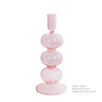 Pink Wedding Table Centerpieces Candle Holder Wedding Decoration Flower Vase Home Decoration Accessories Vases Room Decor