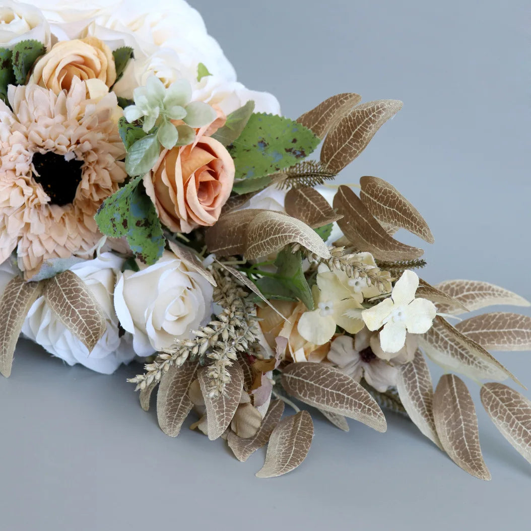 Rustic Cascading Bridal Wedding Bouquet