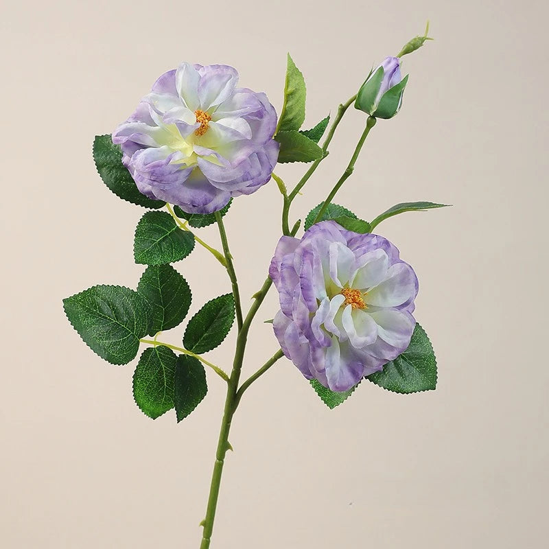 25in Artificial Garden Rose Stems