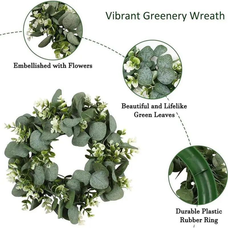 Artificial Eucalyptus Leaf Wreath