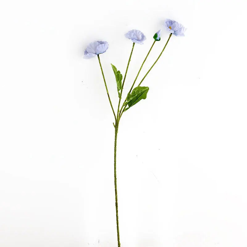 4 Head Artificial Poppy Flowers