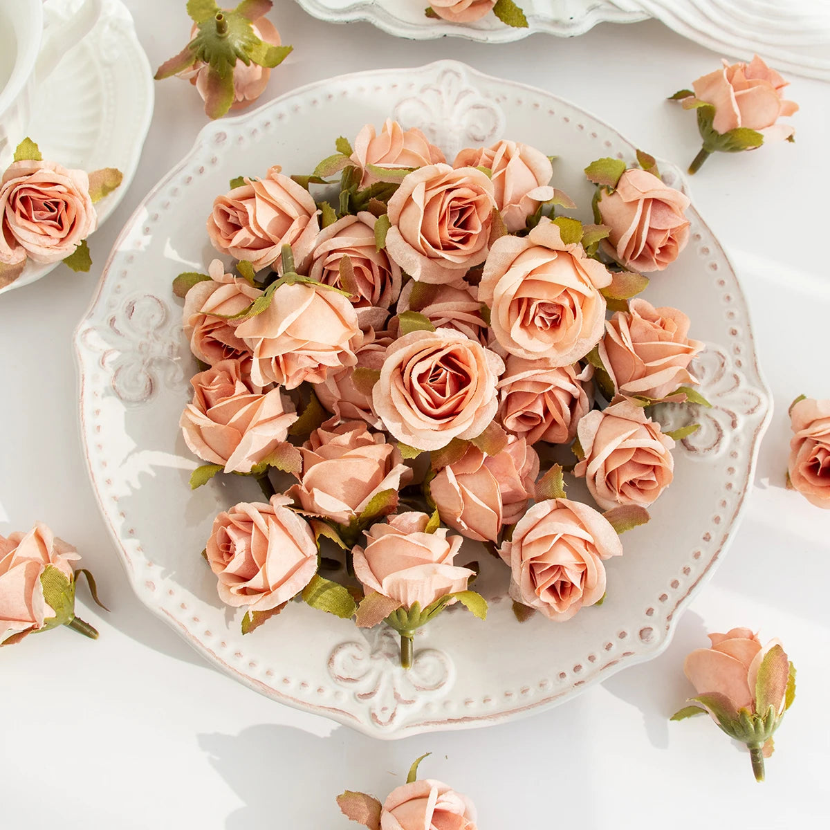 Mini Silk Rose Craft Flowers