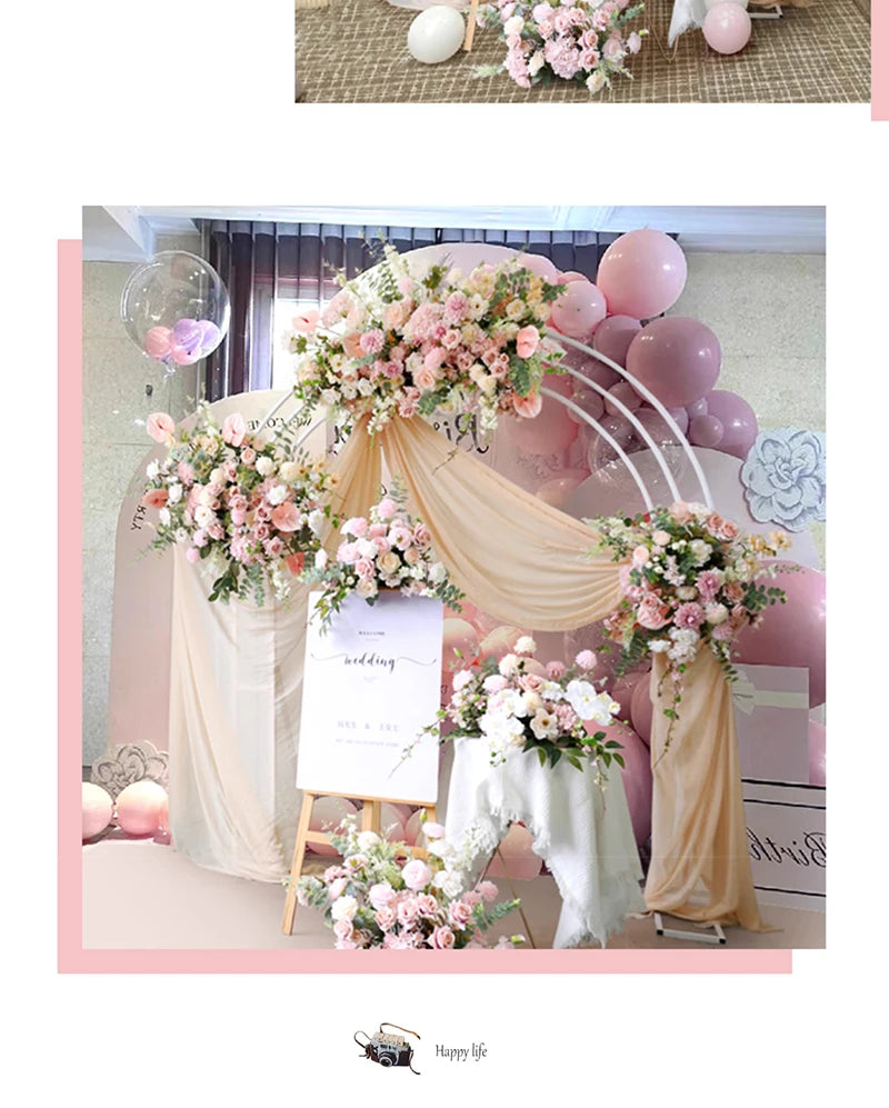 Vintage Pink Floral Arrangement for Wedding and Home Décor