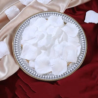 500Ps 5*5CM Artificial White Rose Petal For Wedding Party Decoration Romantic Flower Silk Petals Rosas Para Casamento Supplies