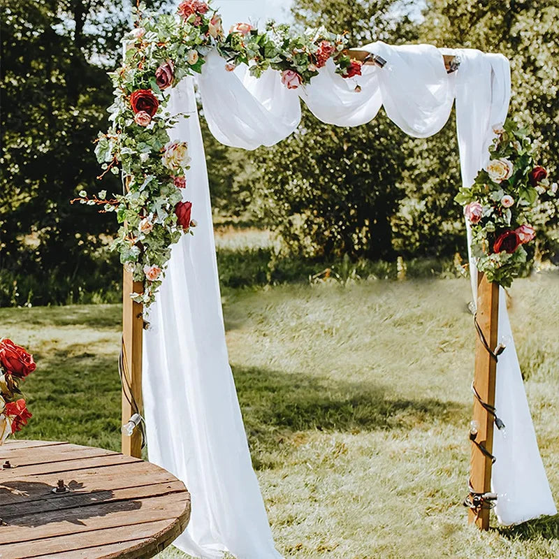 Sheer Chiffon Wedding Arch Draping Backdrop Fabric
