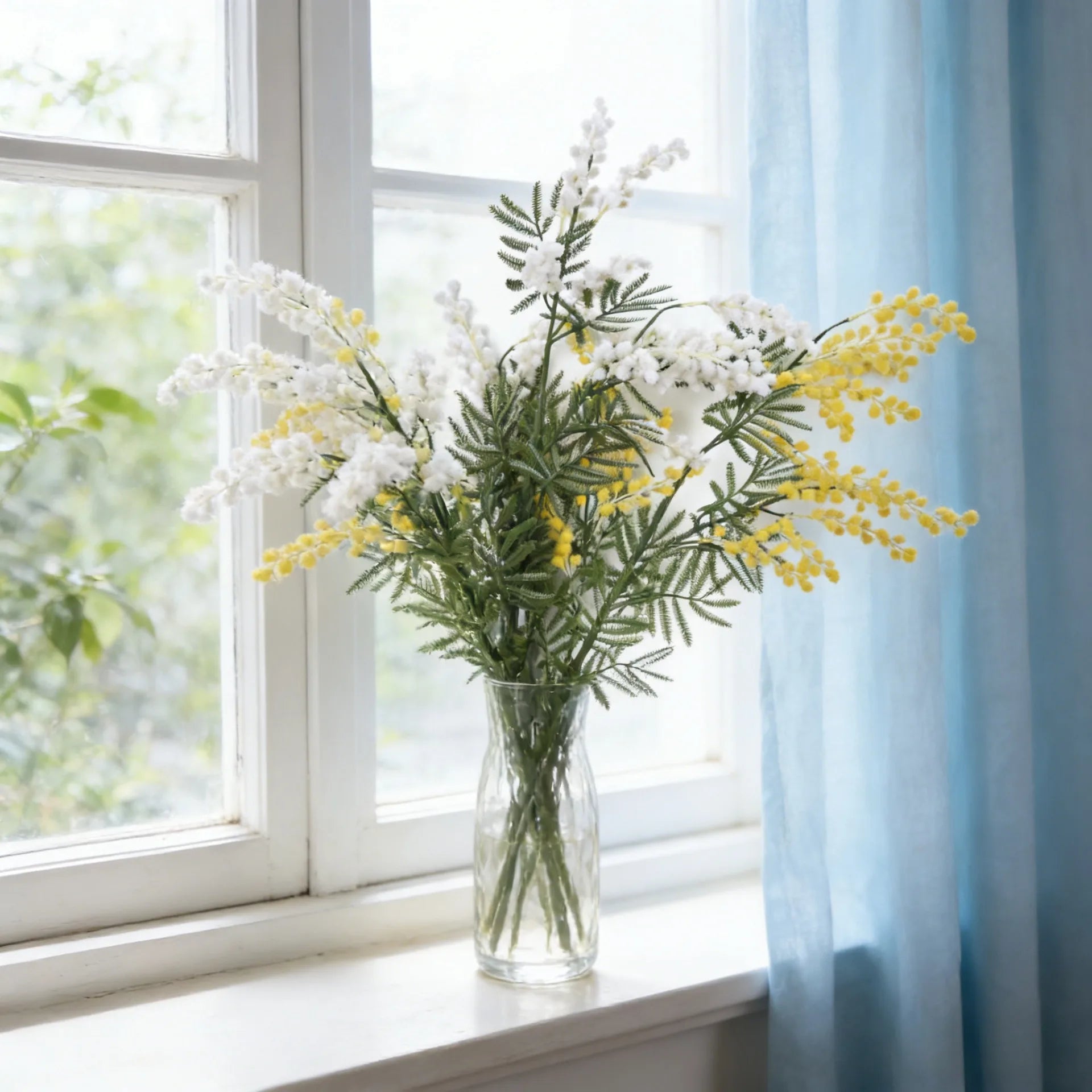 Mimosa Flower Artificial Stem Decor
