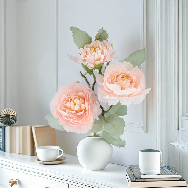 26in Artificial Peony Flower Stems