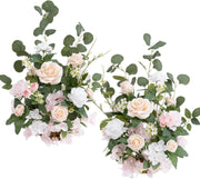 Premium White Green Floral Centerpiece Wedding Decor