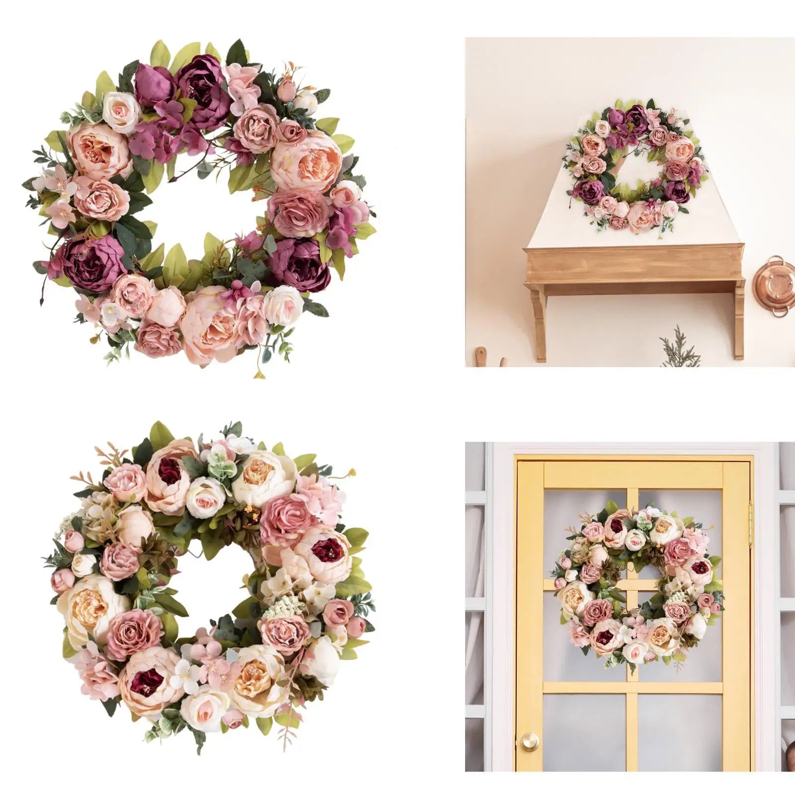 Premium Peony Door Wreath