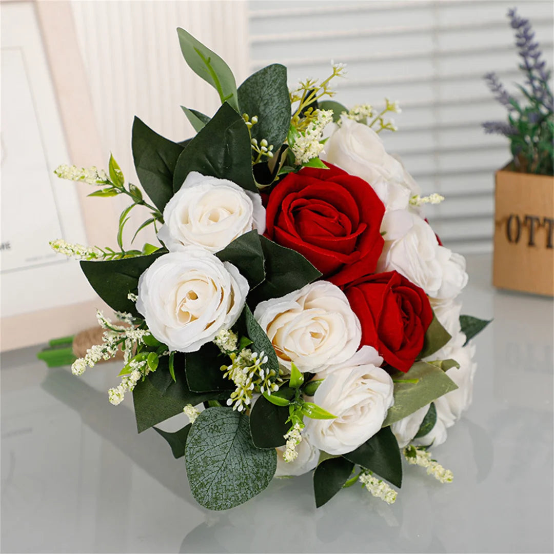 European Style Bridal Rose Bouquet
